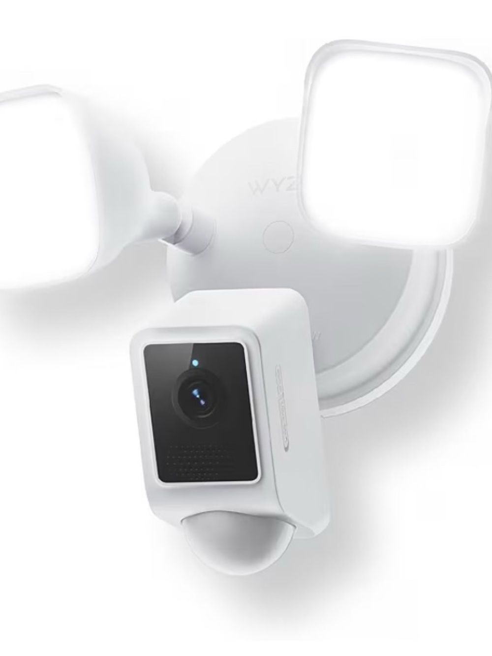 Wyze White Security Floodlight Camera with Dual LED Lights